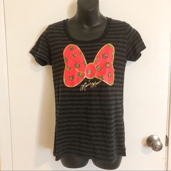 Striped Top with Minnie Mouse Bow - Picture 3 of 5